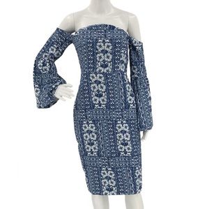 ELLIATT NEW Manet Dress Midi Off Shoulder Bodycon